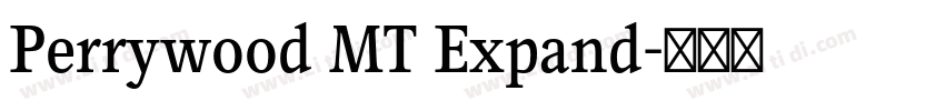 Perrywood MT Expand字体转换